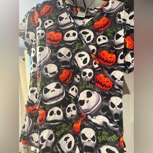 Jack Skellington Scrub Top